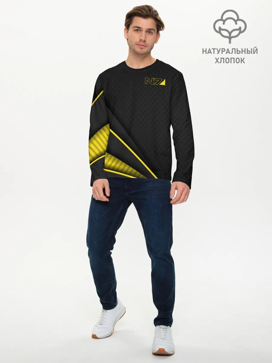 Мужской лонгслив базовый / Mass Effect N7