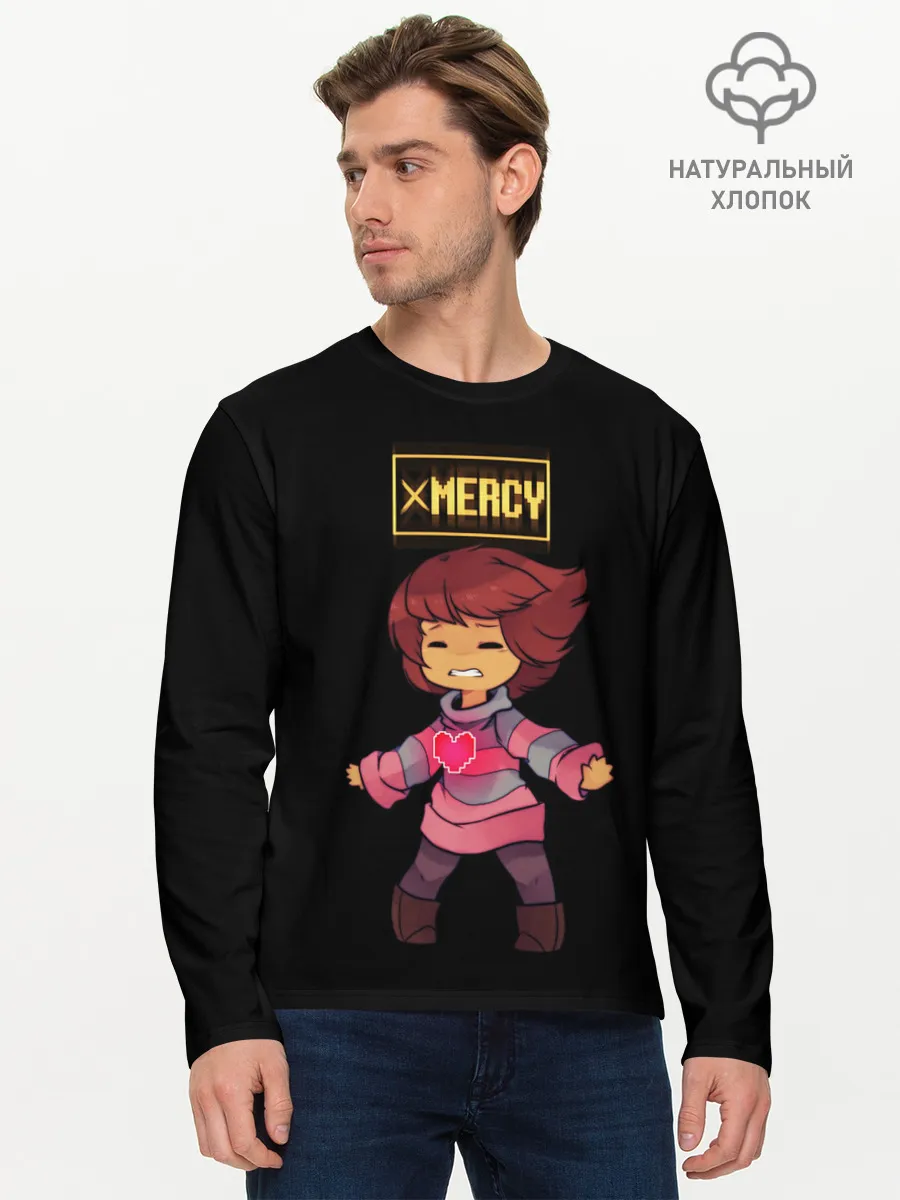 Мужской лонгслив базовый / UNDERTALE FRISK