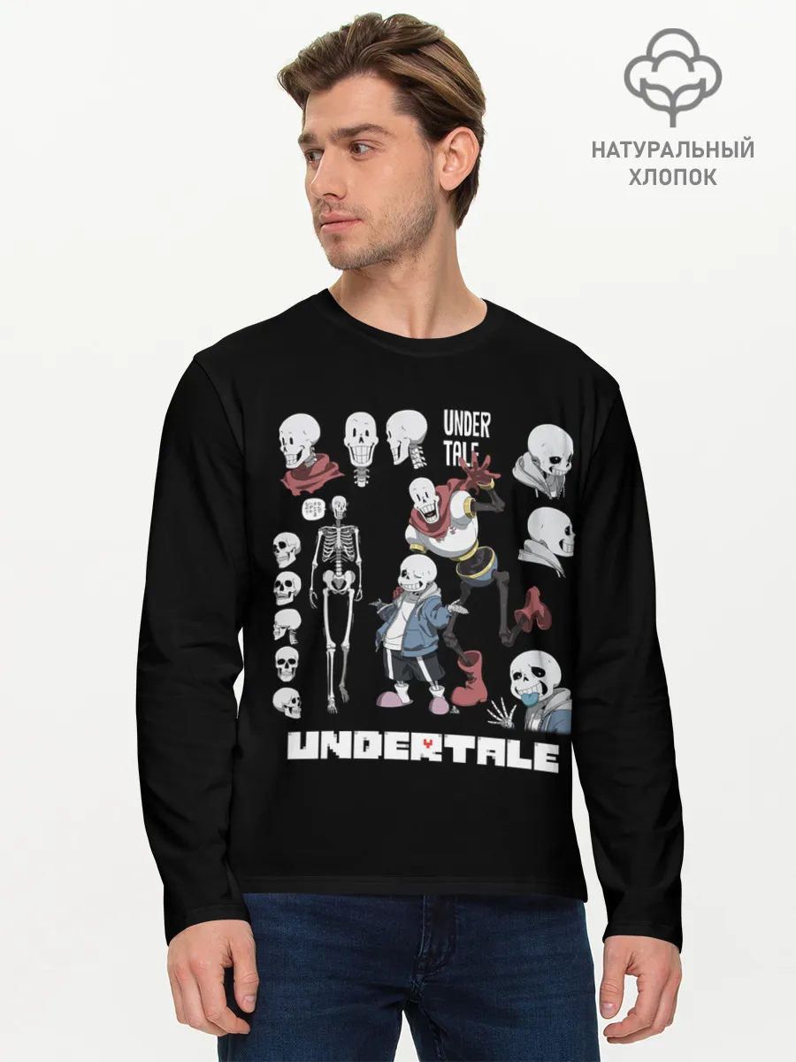 Мужской лонгслив базовый / UNDERTALE