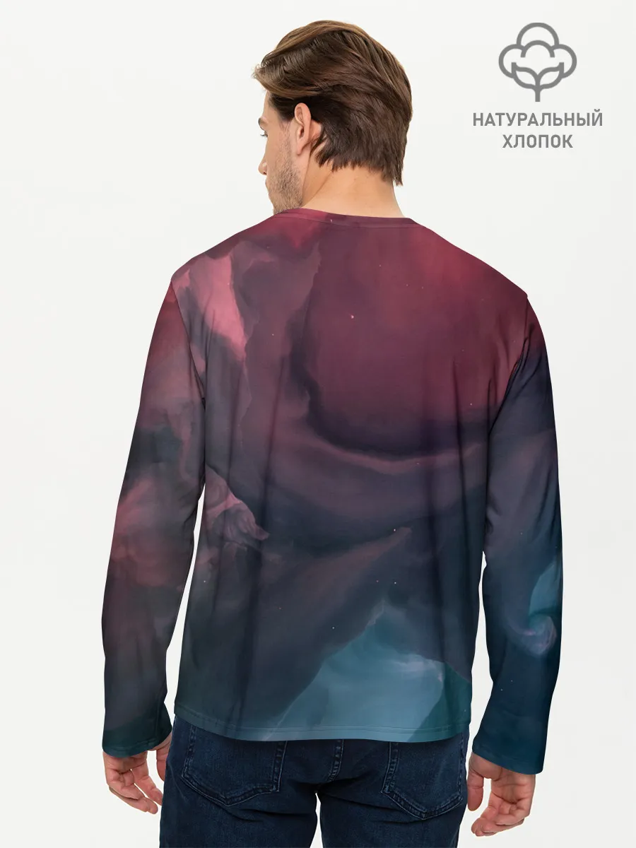 Мужской лонгслив базовый / Танцующие коты