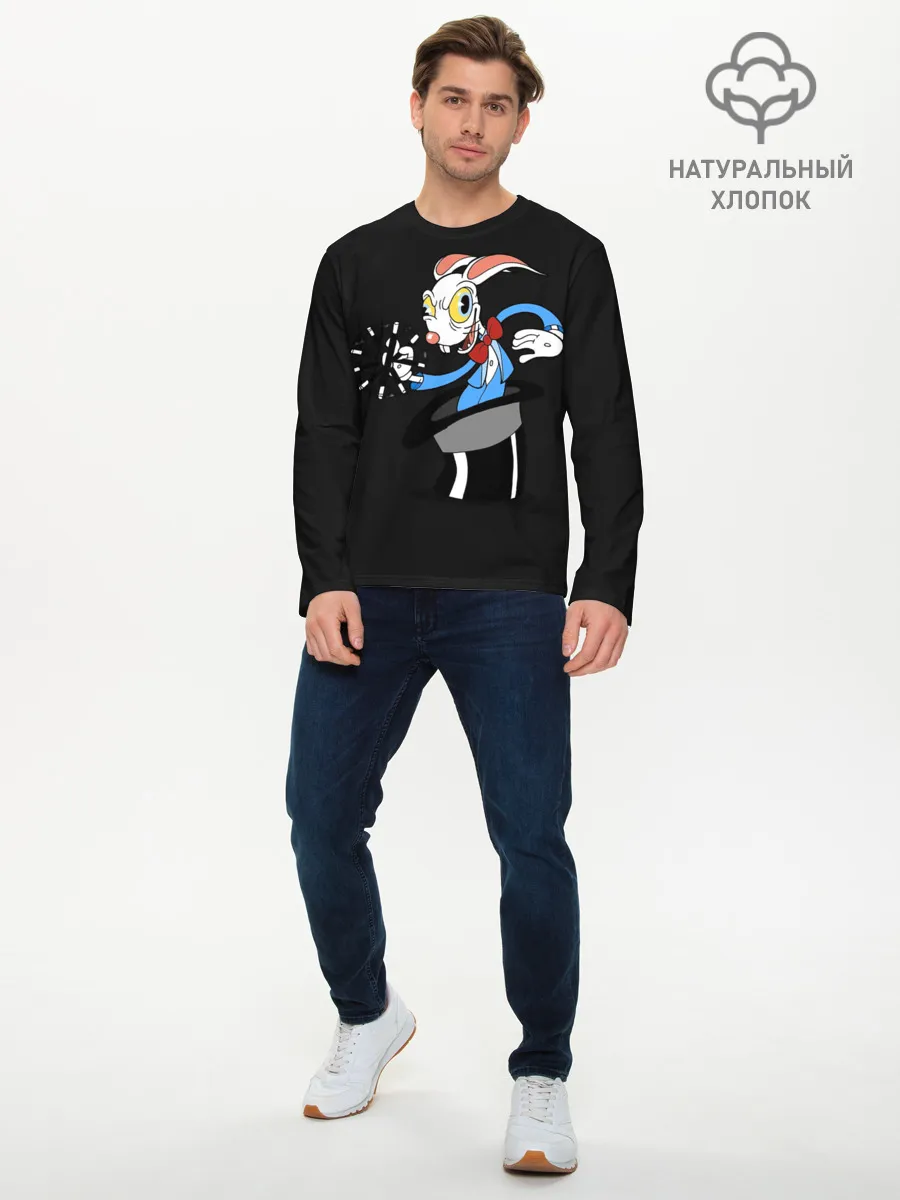 Мужской лонгслив базовый / Cuphead - Хопус Покус