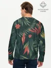 Мужской лонгслив базовый / Тропический комуфляж