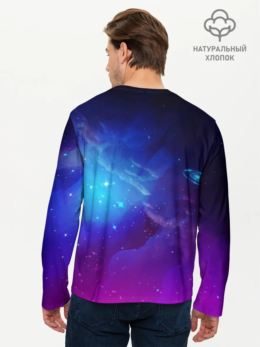 Мужской лонгслив базовый / Woman yelling at a cat