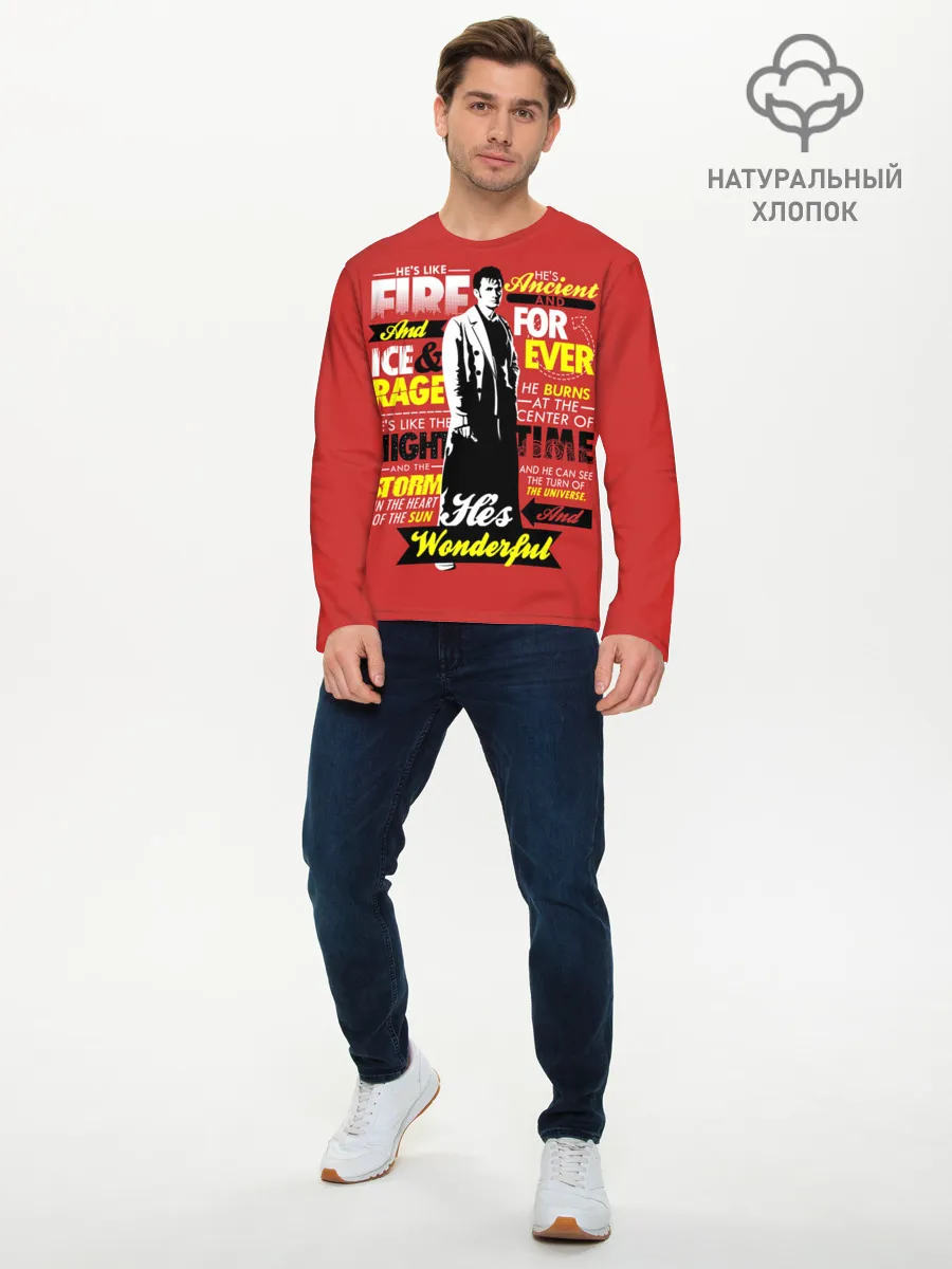 Мужской лонгслив базовый / Doctor Who