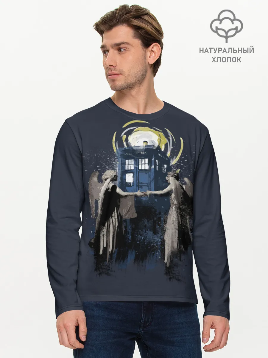 Мужской лонгслив базовый / Doctor Who