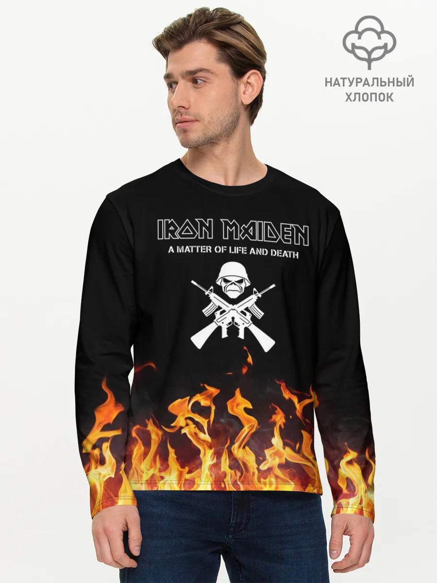 Мужской лонгслив базовый / Iron Maiden