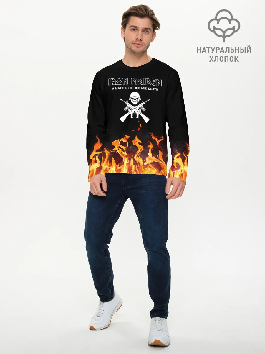 Мужской лонгслив базовый / Iron Maiden