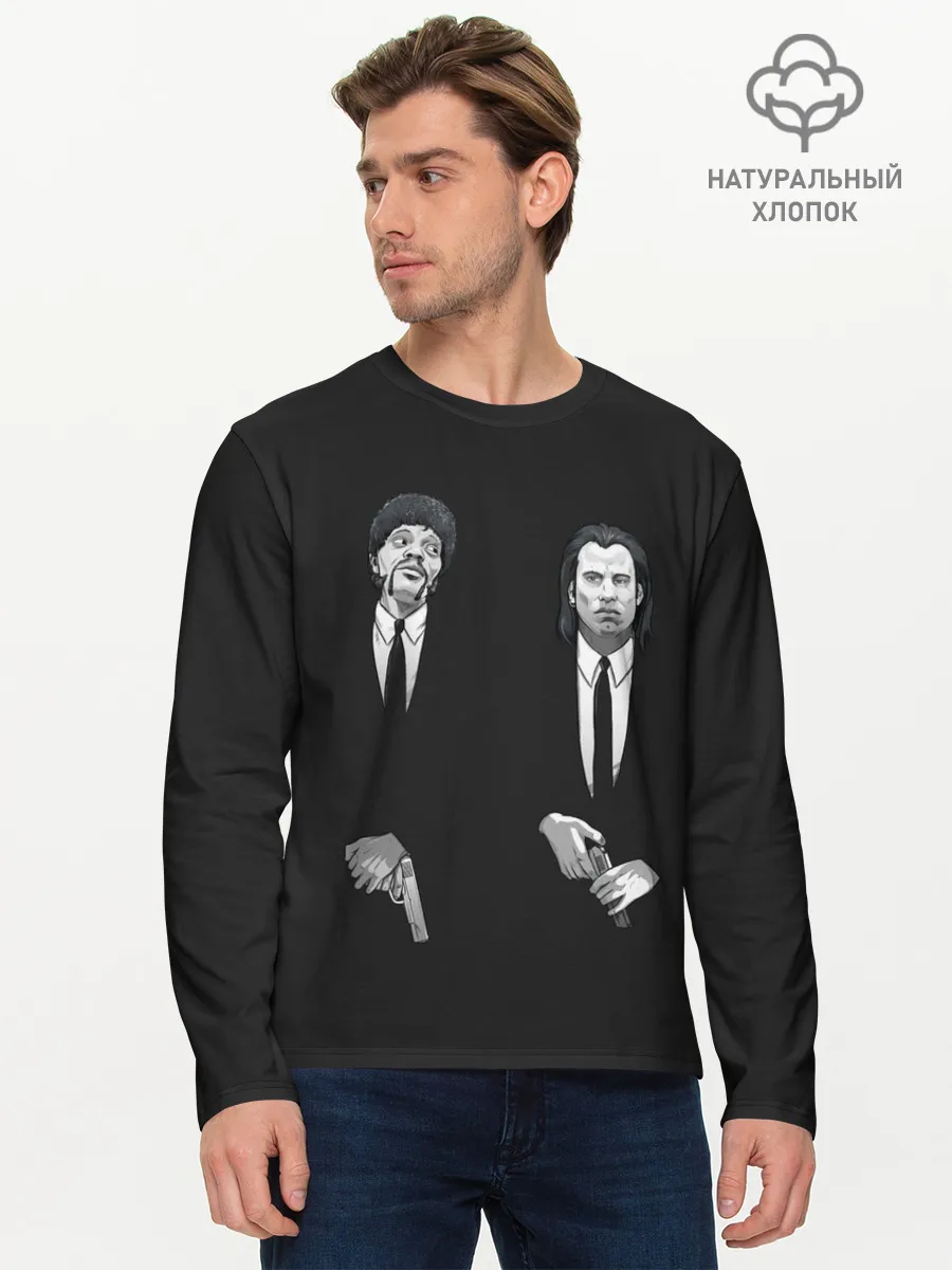 Мужской лонгслив базовый / Криминальное Чтиво