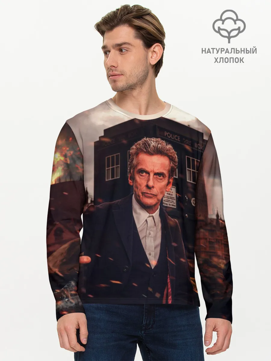 Мужской лонгслив базовый / Доктор Кто