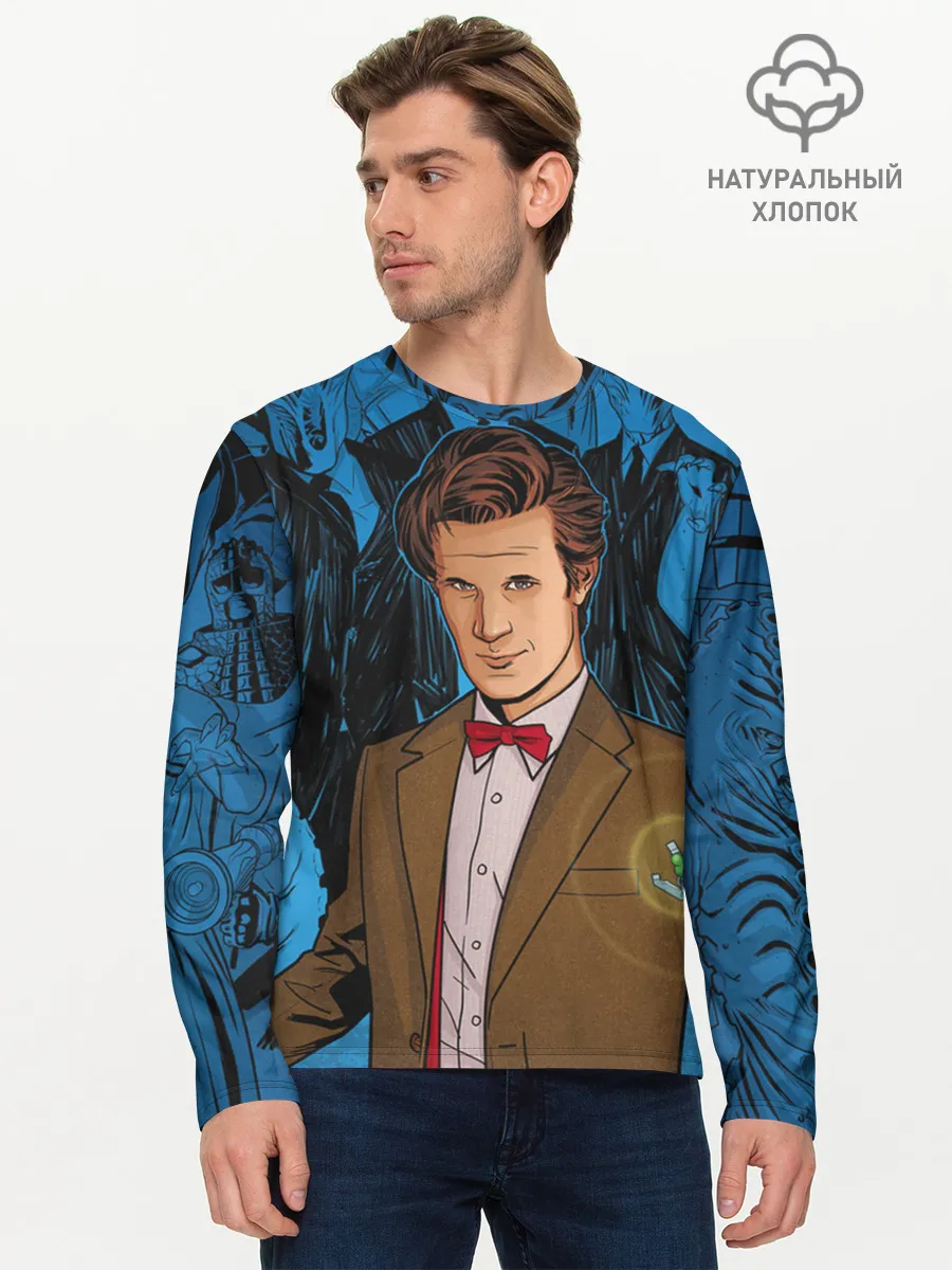Мужской лонгслив базовый / Доктор Кто
