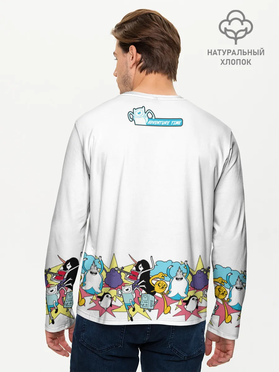 Мужской лонгслив базовый / Finn Adventure Time
