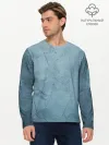Мужской лонгслив базовый / Оттенки синего
