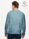 Мужской лонгслив базовый / Оттенки синего
