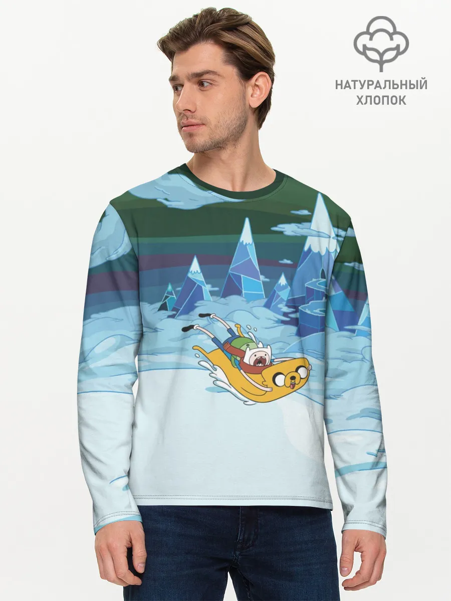 Мужской лонгслив базовый / Finn on Jake