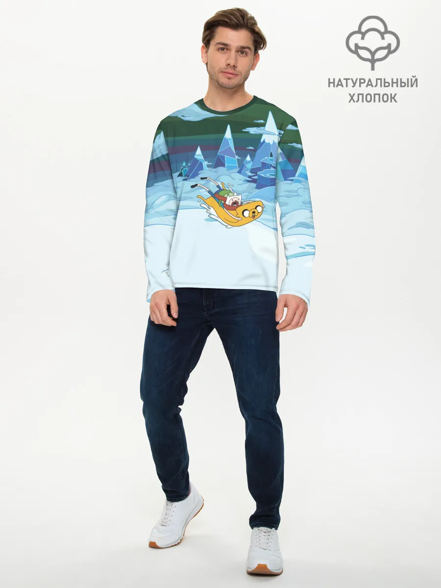 Мужской лонгслив базовый / Finn on Jake