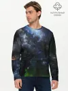 Мужской лонгслив базовый / Космос