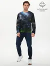 Мужской лонгслив базовый / Космос