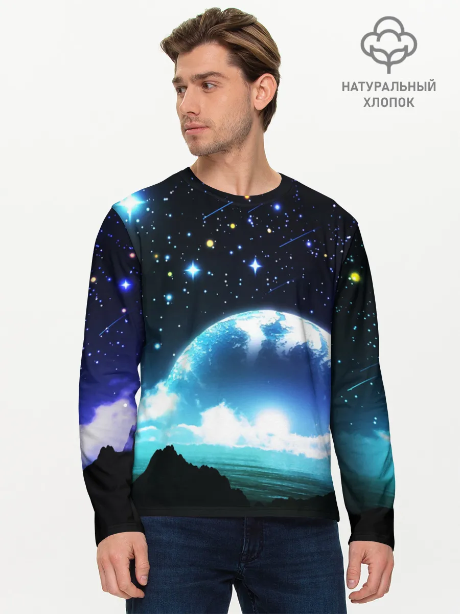 Мужской лонгслив базовый / ЛУНА