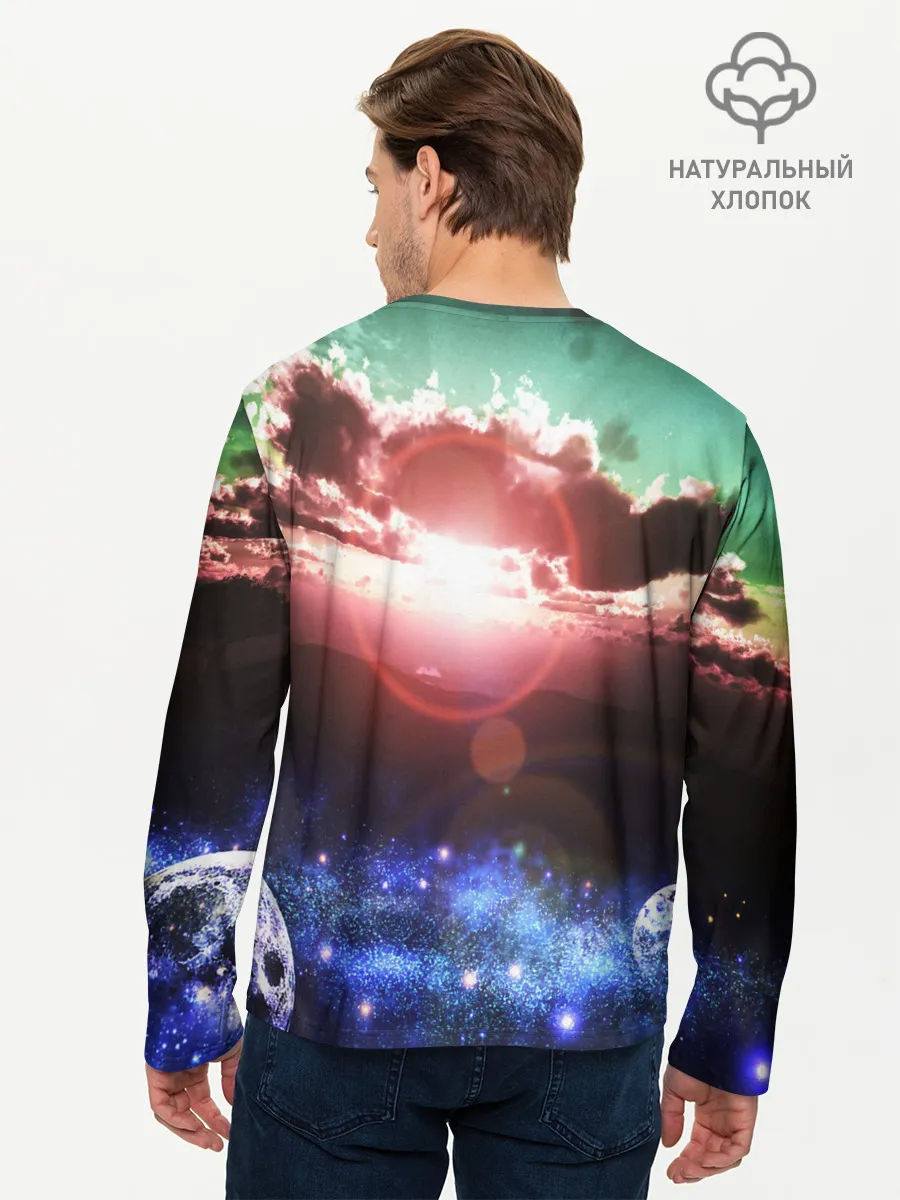 Мужской лонгслив базовый / ЗАКАТ НОЧНОЙ