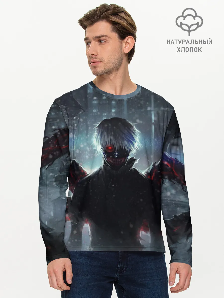 Мужской лонгслив базовый / Токийский Гуль