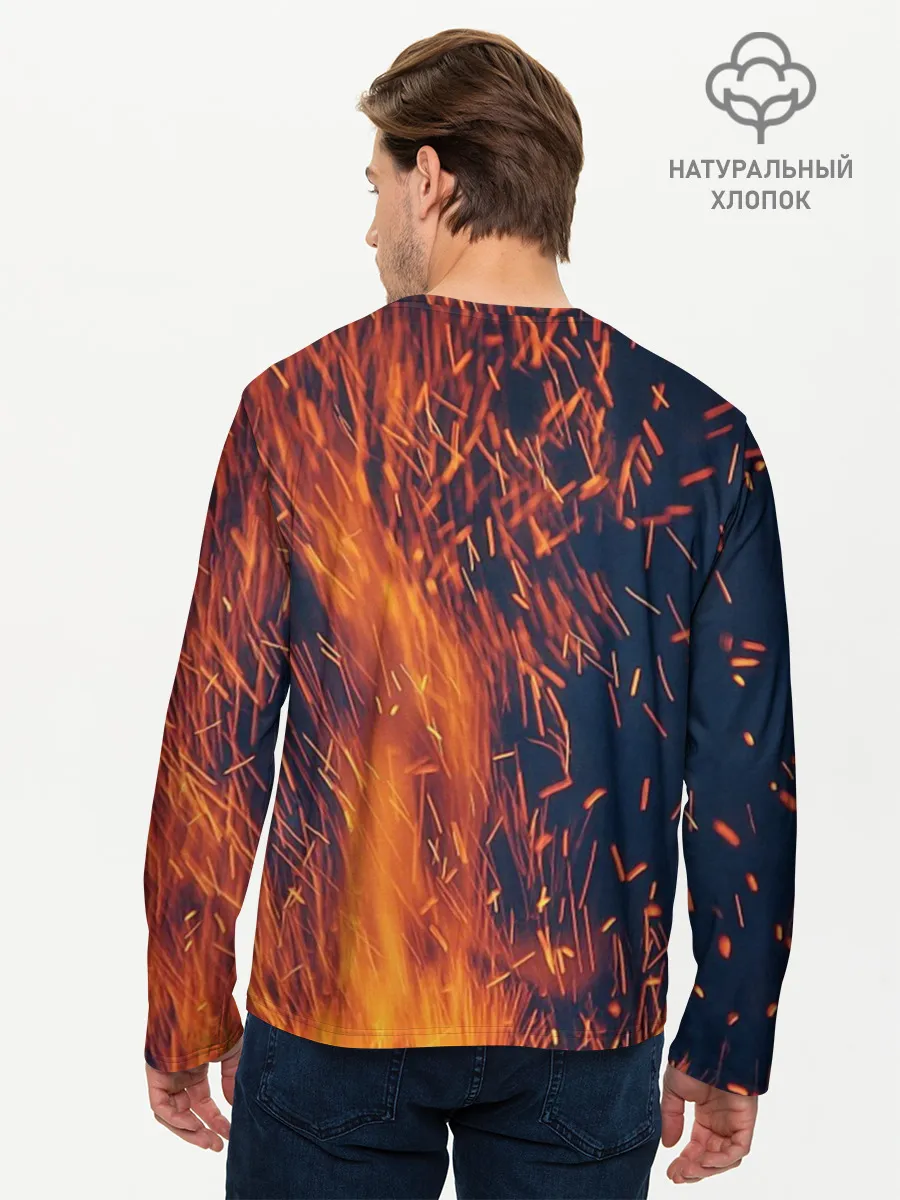 Мужской лонгслив базовый / Sparks Rust