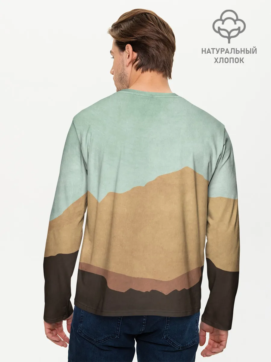 Мужской лонгслив базовый / Rust