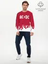 Мужской лонгслив базовый / AC DC