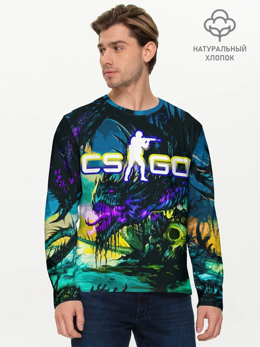 Мужской лонгслив базовый / CS GO