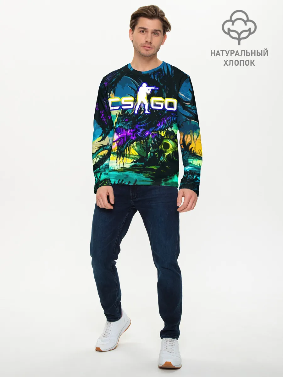 Мужской лонгслив базовый / CS GO