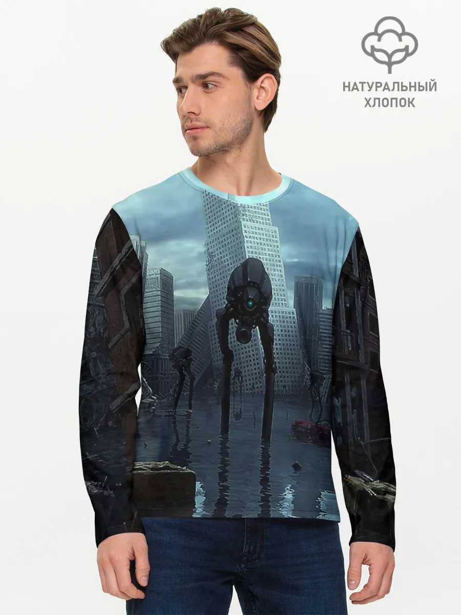 Мужской лонгслив базовый / Халф-лайф