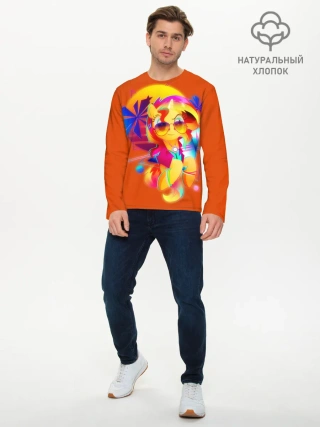 Мужской лонгслив базовый / My little pony