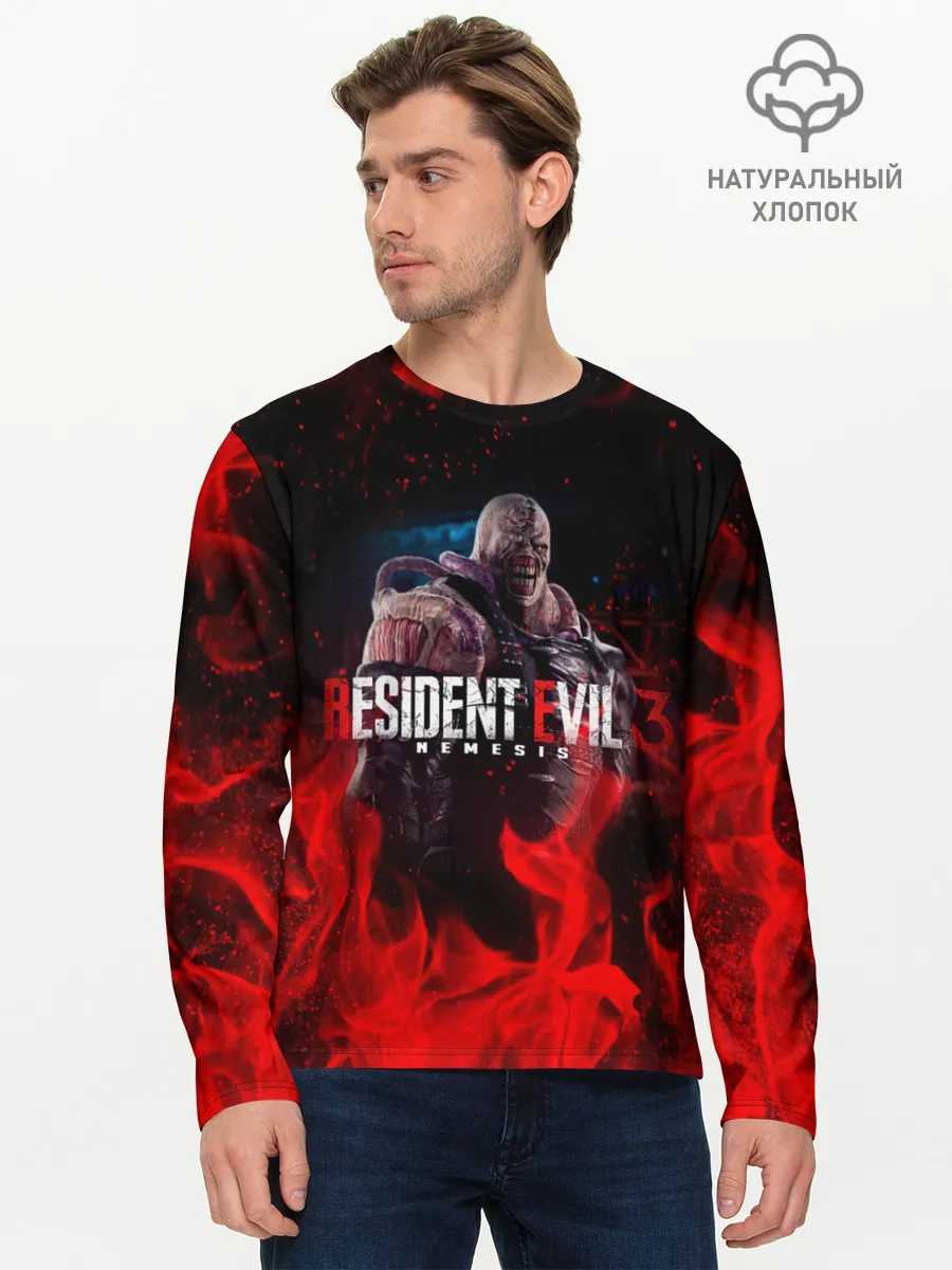 Мужской лонгслив базовый / RESIDENT EVIL 3
