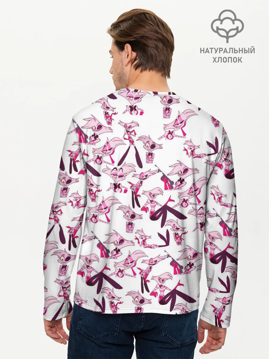 Мужской лонгслив базовый / Hazbin Hotel: Angel Dust