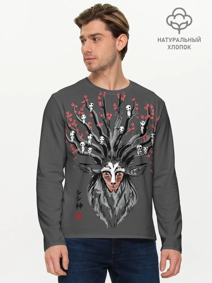 Мужской лонгслив базовый / Princess Mononoke