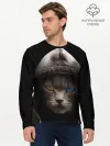Мужской лонгслив базовый / Уличный кот
