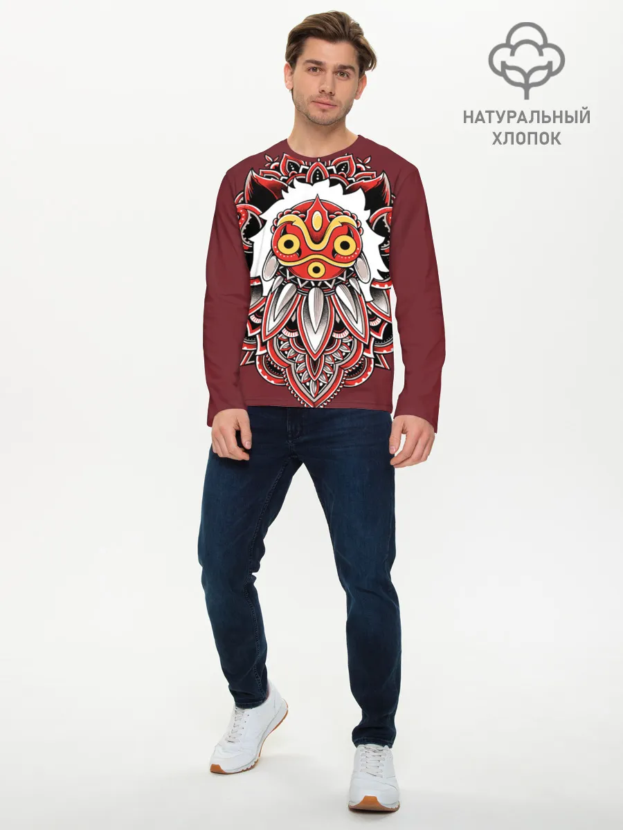 Мужской лонгслив базовый / Принцесса Мононоке