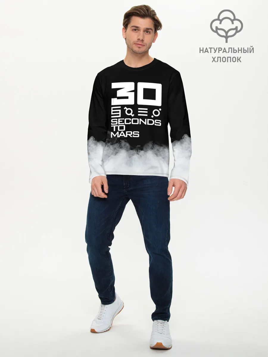 Мужской лонгслив базовый / 30 Seconds To Mars