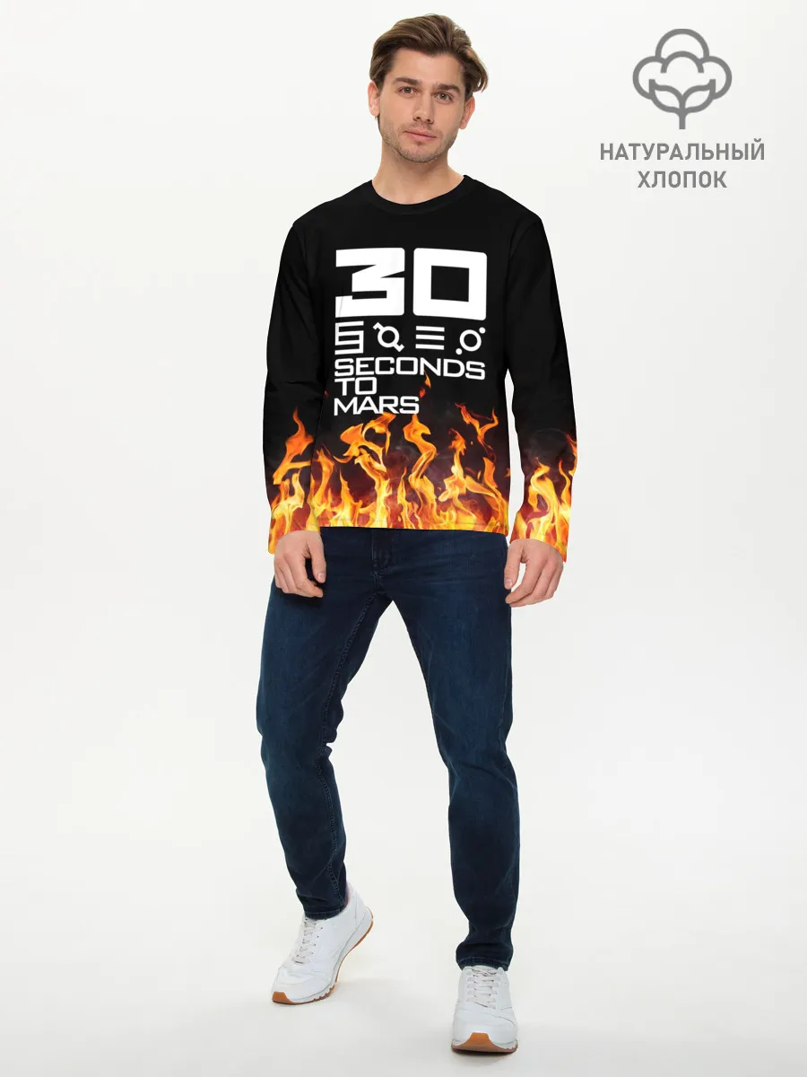 Мужской лонгслив базовый / 30 Seconds To Mars