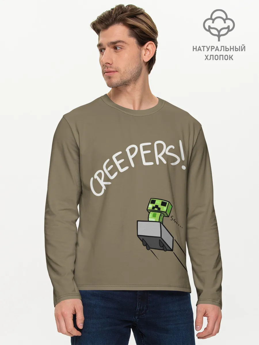 Мужской лонгслив базовый / MINECRAFT