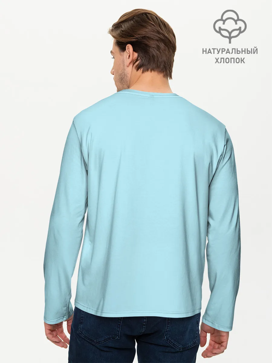 Мужской лонгслив базовый / MINECRAFT НОВОГОДНИЙ