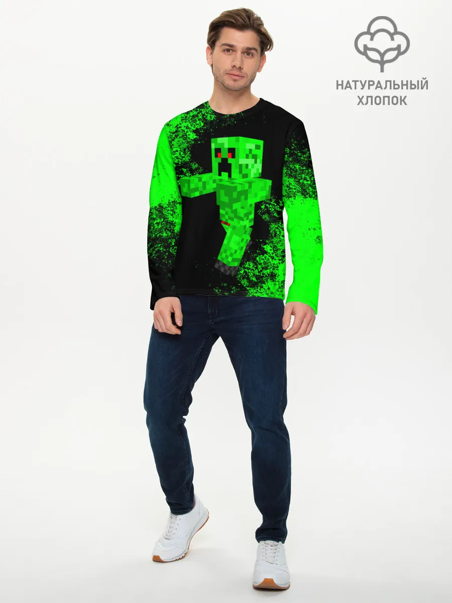 Мужской лонгслив базовый / MINECRAFT