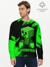 Мужской лонгслив базовый / MINECRAFT CREEPER