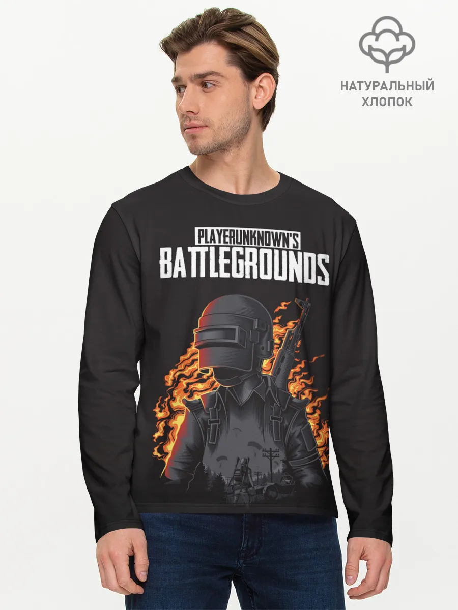 Мужской лонгслив базовый / PUBG снаряжение