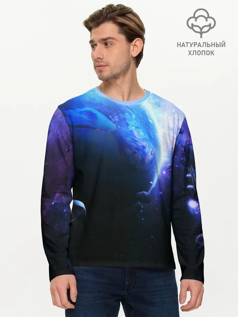 Мужской лонгслив базовый / ЗЕМЛЯ
