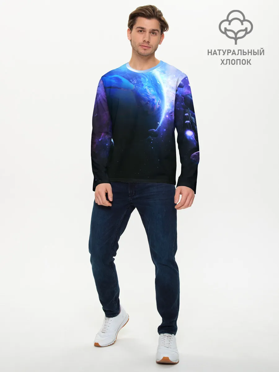 Мужской лонгслив базовый / ЗЕМЛЯ