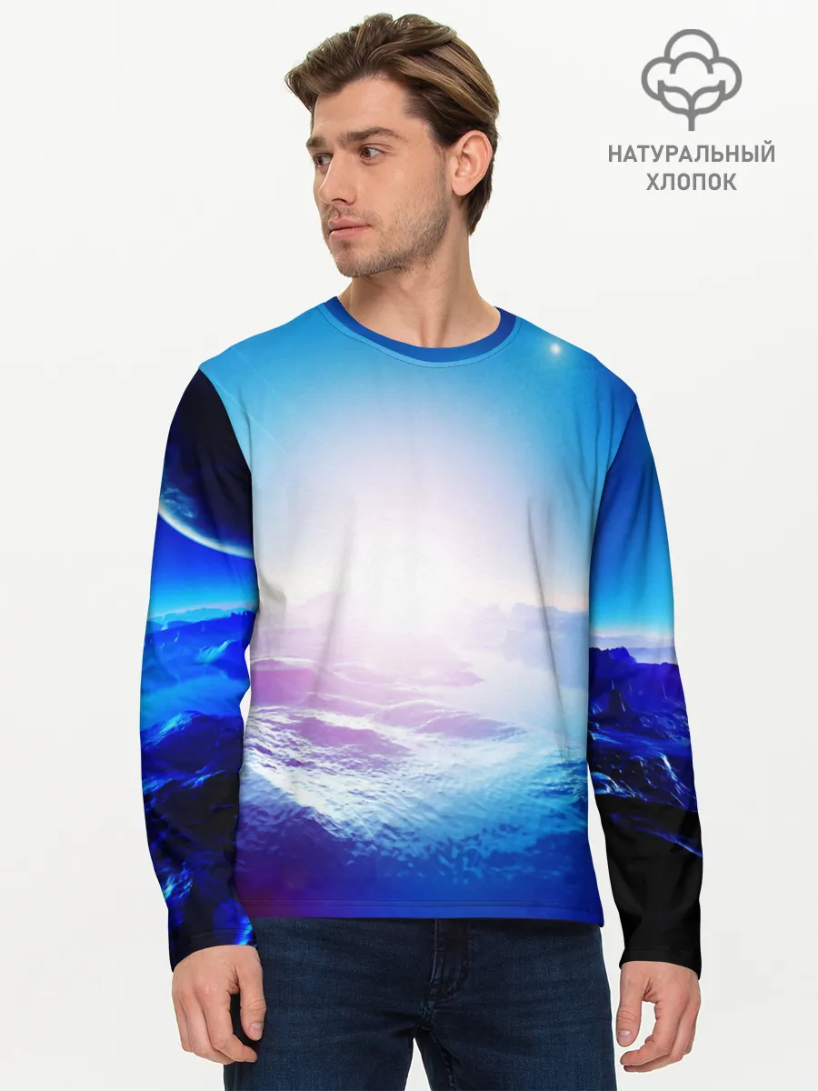 Мужской лонгслив базовый / ЛУНА