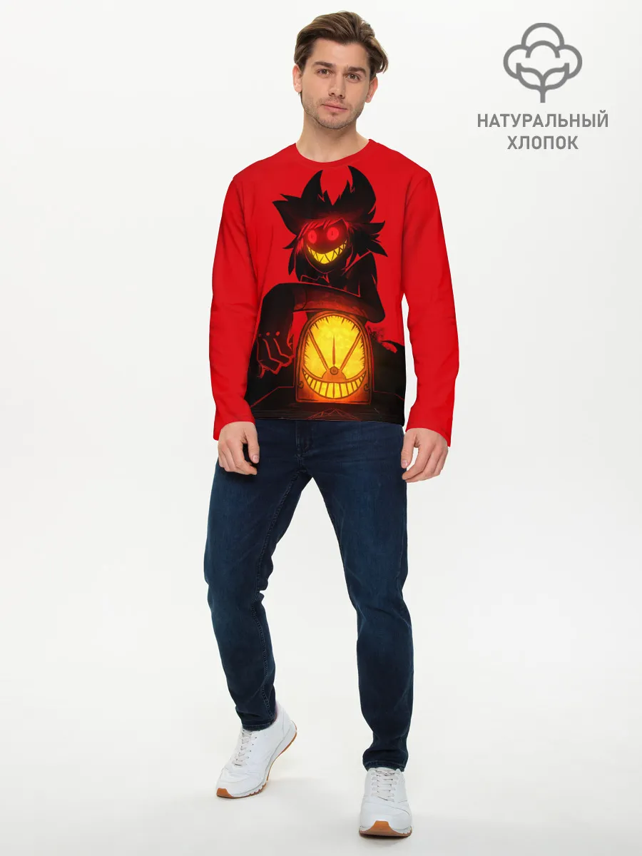 Мужской лонгслив базовый / Отель Хазбин