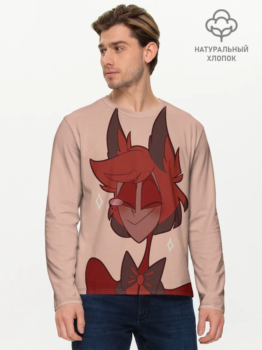 Мужской лонгслив базовый / Отель Хазбин