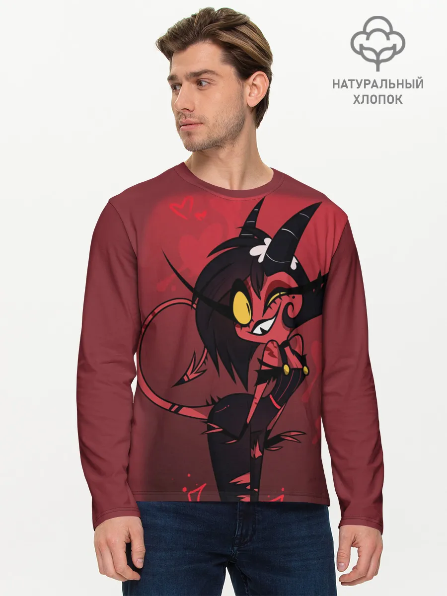 Мужской лонгслив базовый / Отель Хазбин