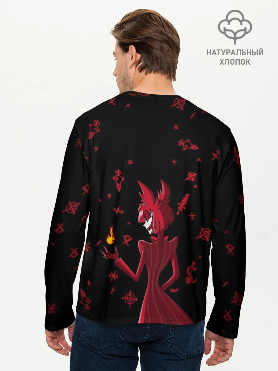 Мужской лонгслив базовый / Аластор Отель Хазбин